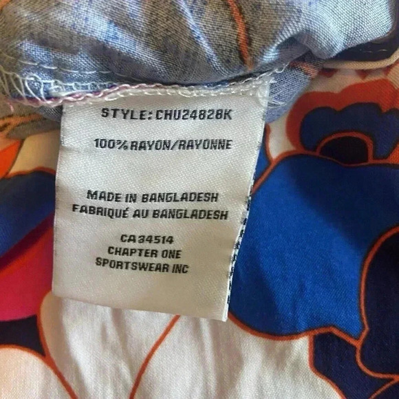 Jules & Leopold Floral Pull On Wide Leg Pants Boho Hippie 70s Size Medium New - Picture 12 of 13